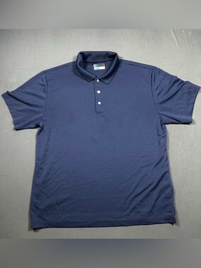 PGA Tour Men's Navy Short-Sleeve Polo size[XL]